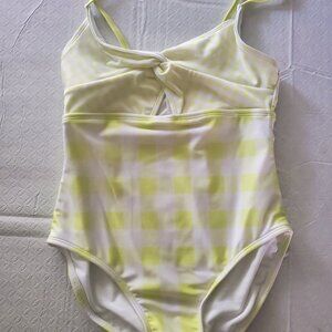 Girls' Gingham Check One Piece Swimsuit - Cat & Jack™ Green L